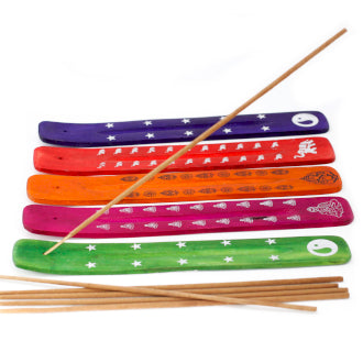 Assorted Colours & Designs Incense Holder