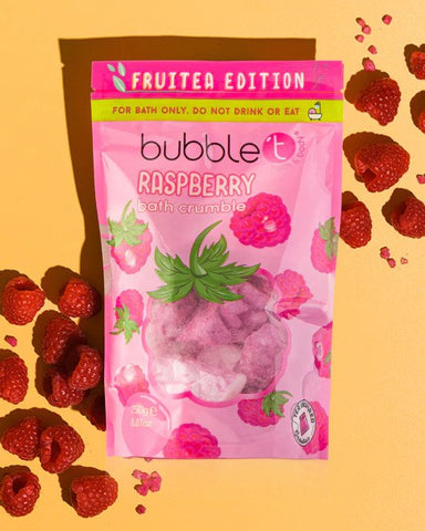 Fruitea Raspberry Bath Bomb Crumble (250g)